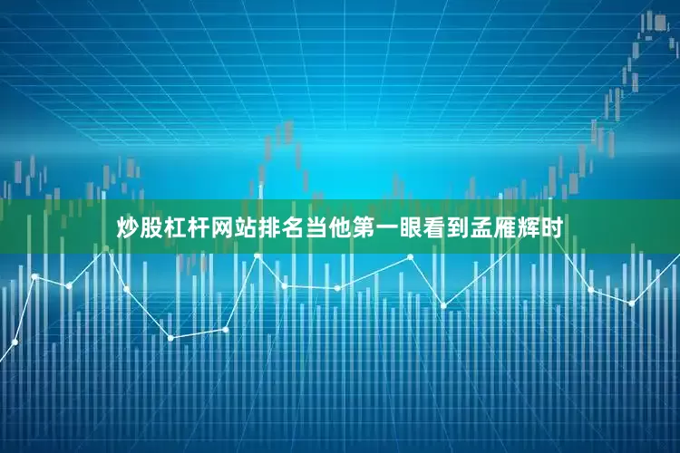 炒股杠杆网站排名当他第一眼看到孟雁辉时